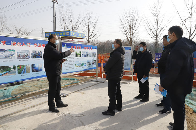 【集团动态】临沂市水务集团来滕考察学习“共享蓝管”基坑排水技术