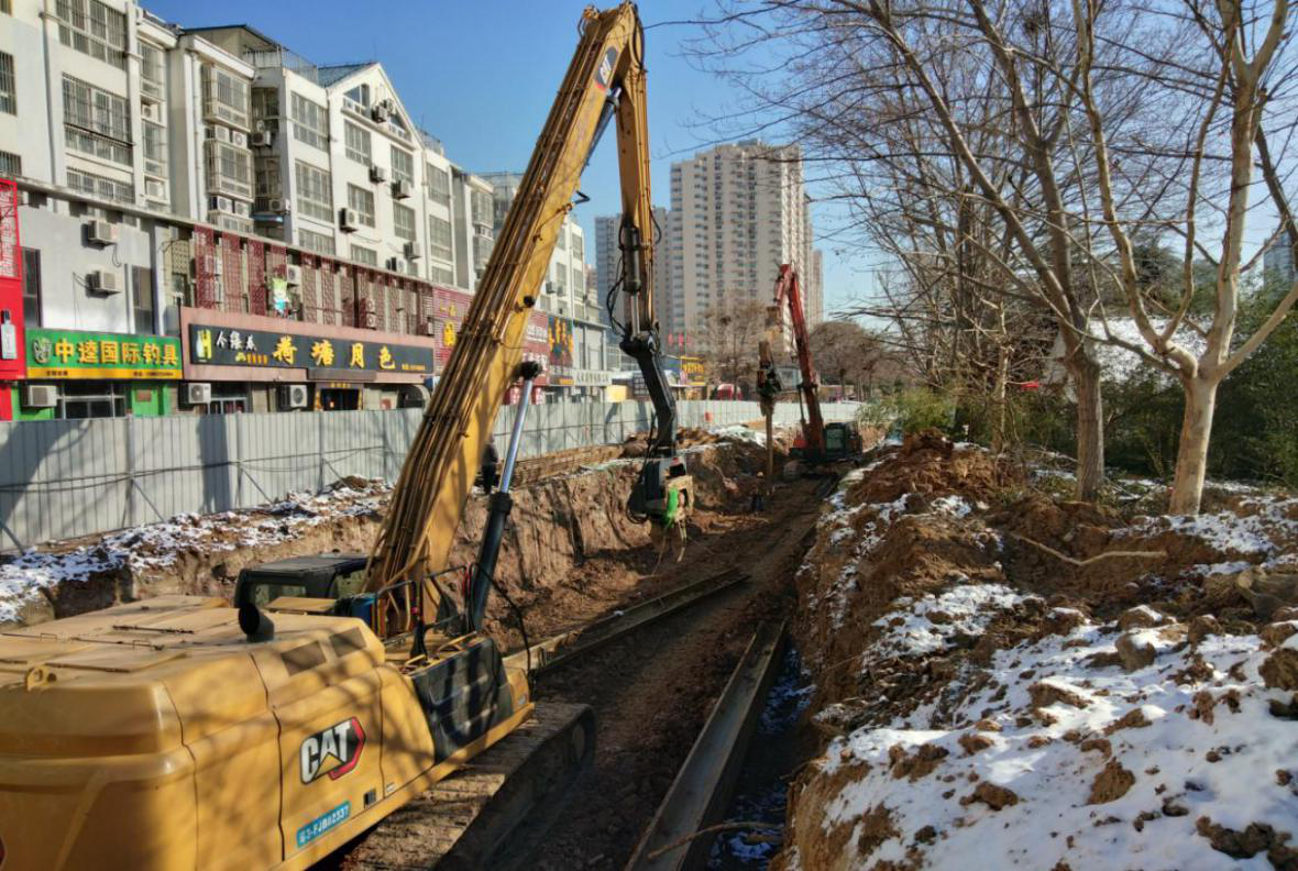 【工程建设】滕州市荆河污水管网退河上岸工程 分段恢复通车