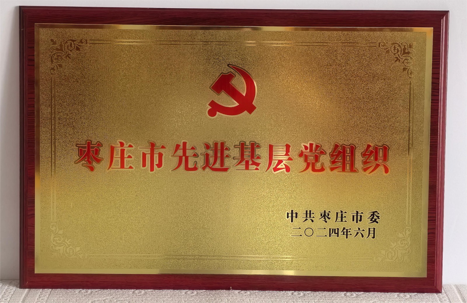 【集团动态】喜报！滕州市水务发展集团党委荣获“枣庄市先进基层党组织”荣誉称号