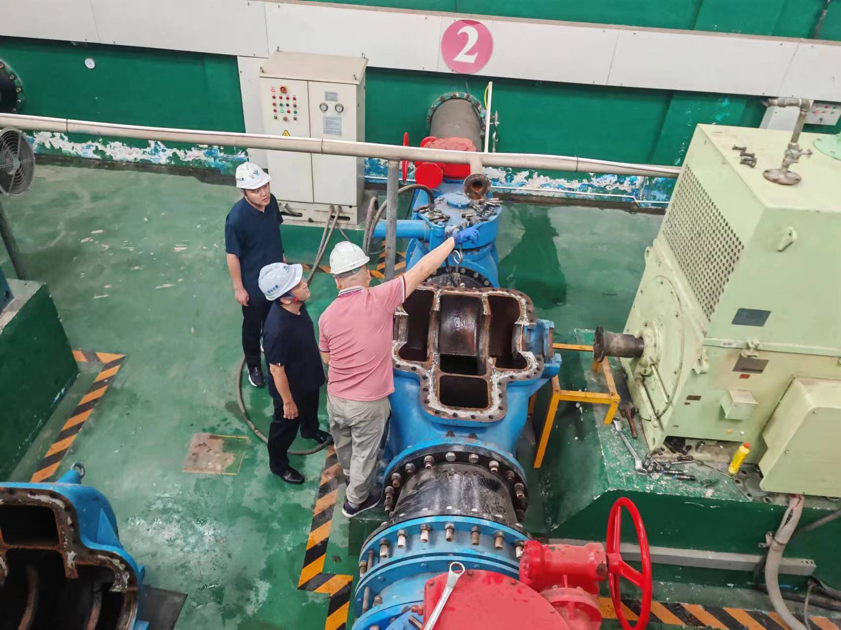 甘桥泵站二号水泵紧急抢修