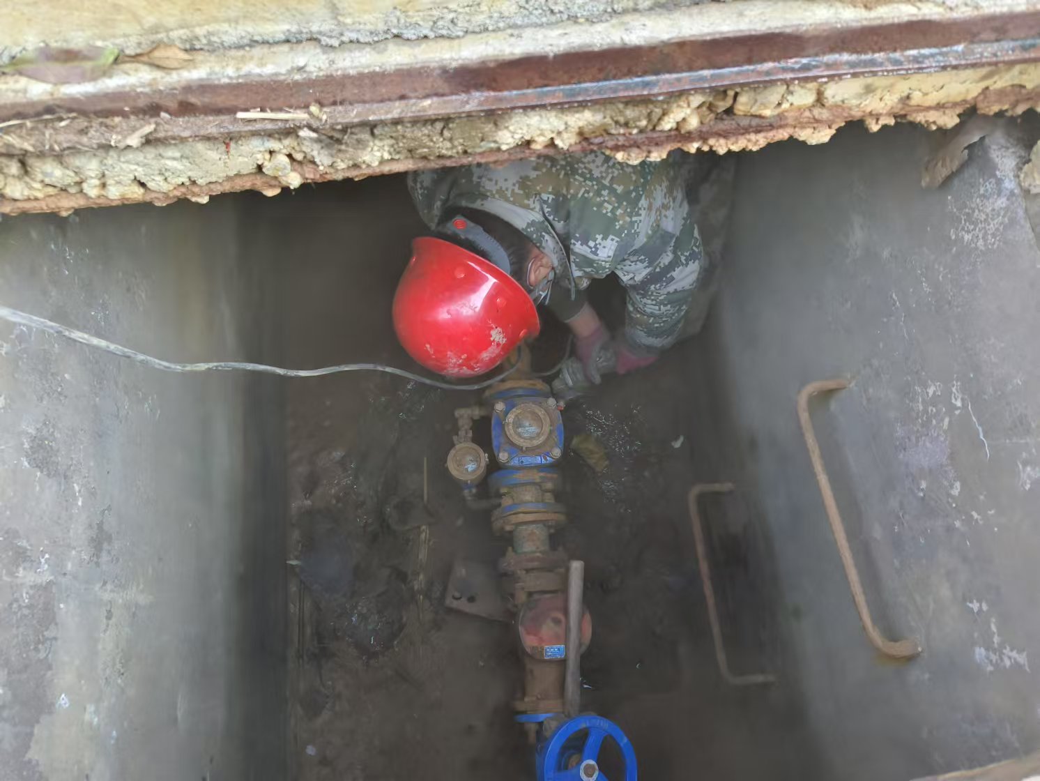 羊庄前沙冯村更换水表