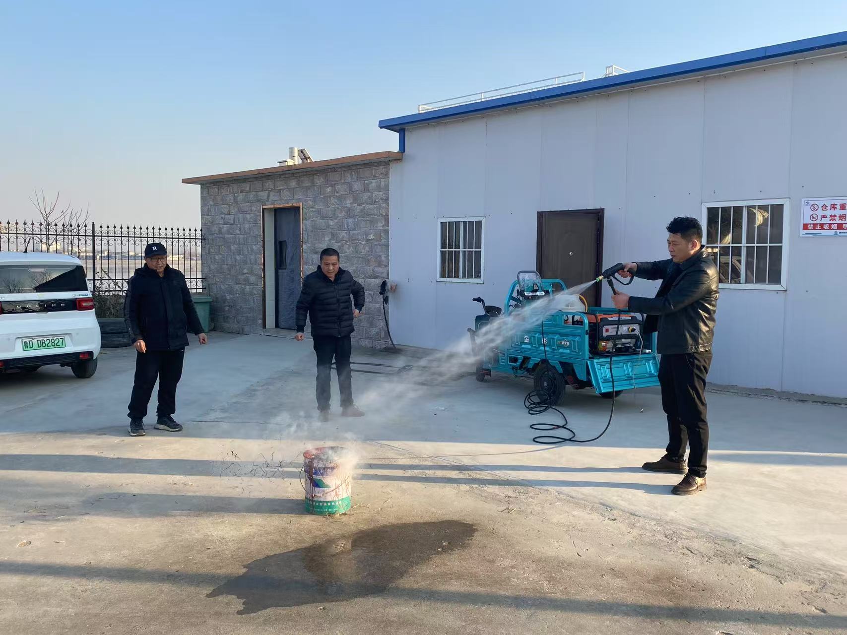 冬季库区防火演练