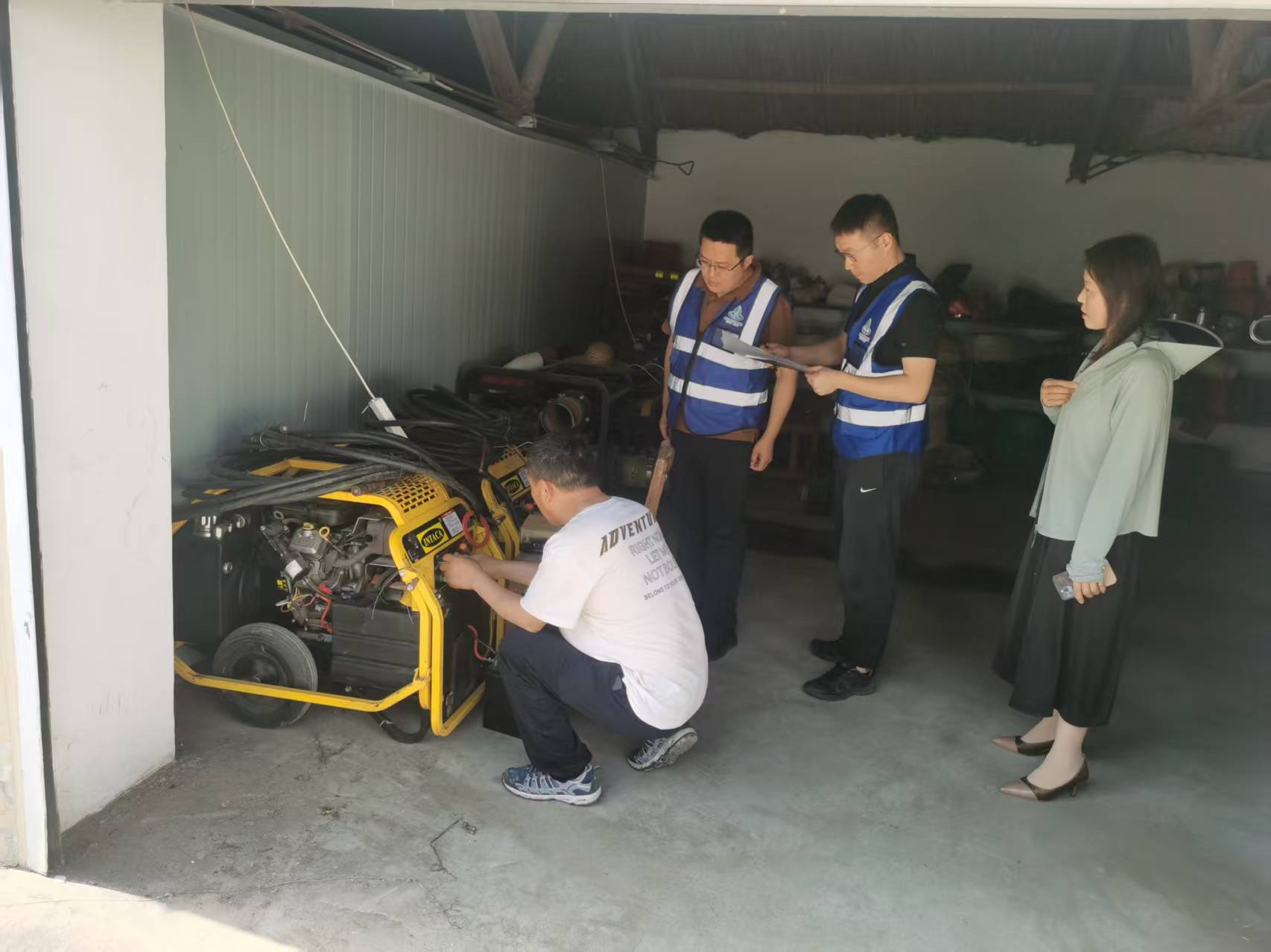 防汛物资设备摸排检查