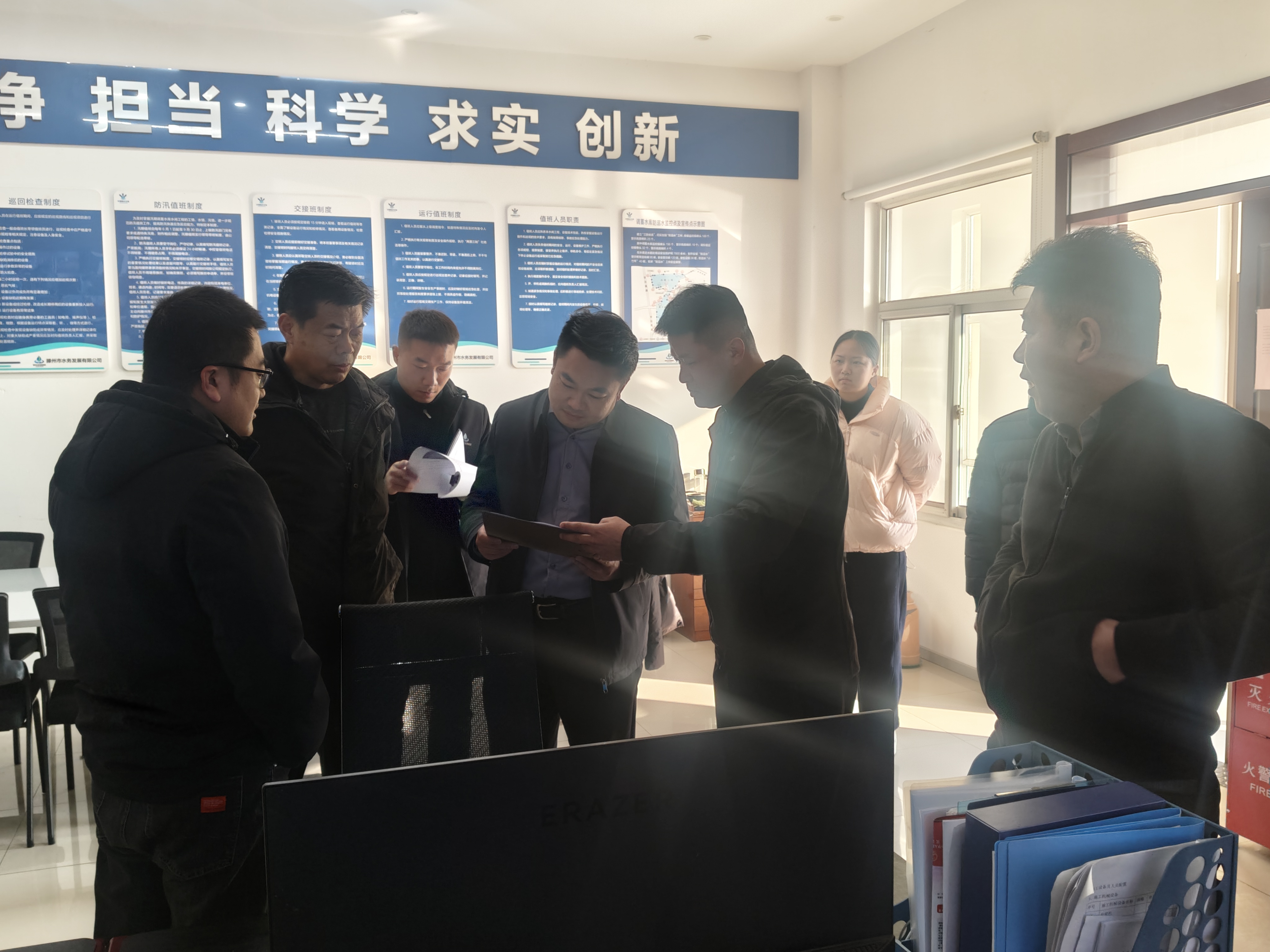 集团纪检监察室、企业运营部对集团今冬明春安全生产 “互查互促” 活动发现问题整改情况逐条复查核验