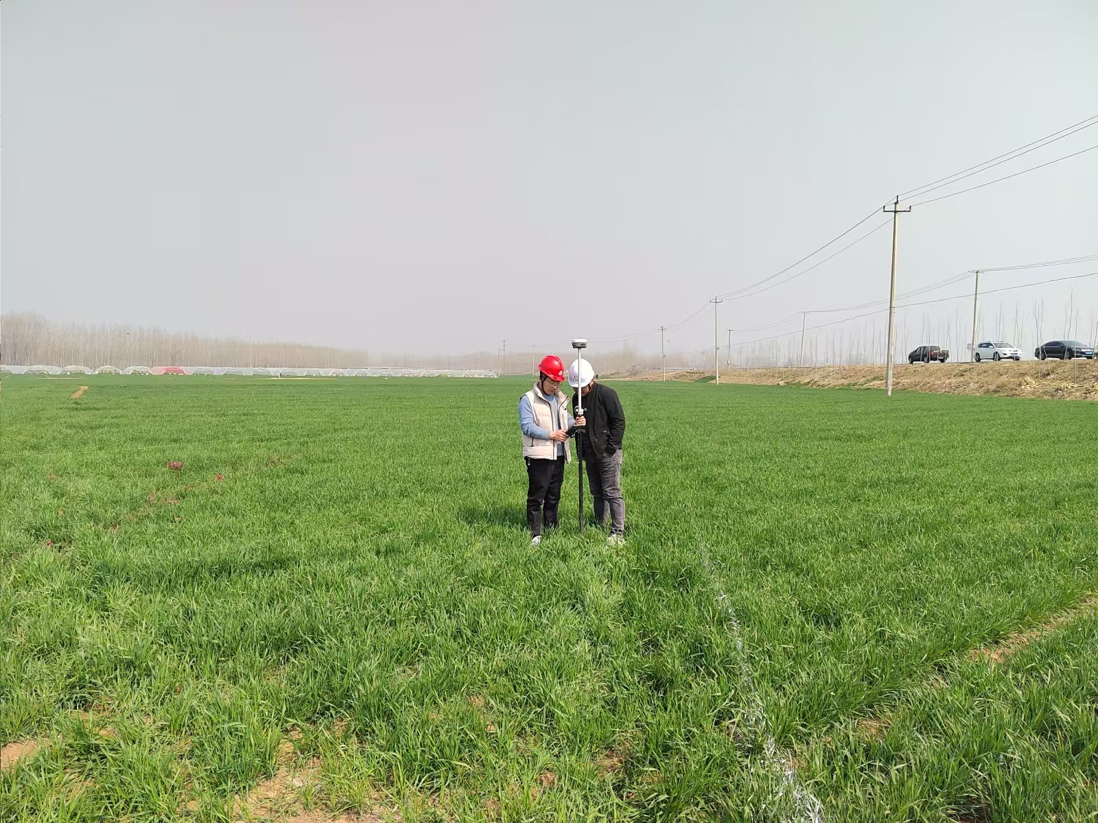 湖水东调西岗段输水管线原地貌测量